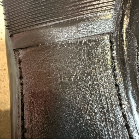 Prada Patent Leather Moccasin Driving Loafers Black Flats Gold Logo Designer 6.5 - Picture 9 of 9